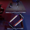 电竞桌台式家用电脑桌钢化玻璃碳纤维纹理简约卧室桌单人游戏桌子
