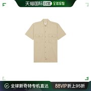 香港直邮潮奢dickies迪凯斯男士经典斜纹布短袖工作衬衫