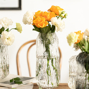 花时间《树下》北欧敞口客厅，大号摆件水培，玻璃花瓶百合水养玫瑰瓶