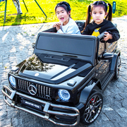 奔驰大g儿童电动车宝宝四轮遥控越野汽车双人小孩，玩具车可坐大人