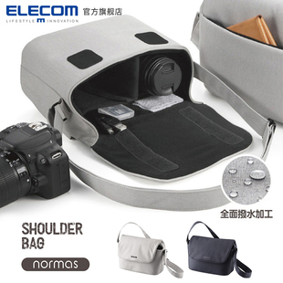elecom单反相机包单肩小包休闲包，斜挎佳能摄影包，微单包便携收纳包