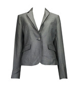 外贸女装 折 银灰色修身短款西服外套