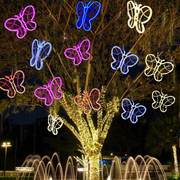 led蝴蝶彩灯户外防水公园广场工程亮化布置装饰灯挂树上的造型灯