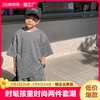 童装夏装男童套装2023儿童，韩版时髦短袖上衣，短裤宝宝洋气潮