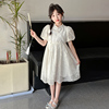 女童连衣裙夏装洋气白色蕾丝公主裙2024儿童新中式国风旗袍裙