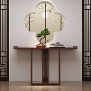 新中式玄关桌置物架现代玄关柜窄桌靠墙边柜实木玄关台餐边桌