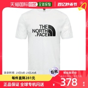 香港直发THE NORTH FACE北面男士白色棉质短袖圆领T恤NF0A2TX3