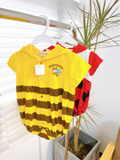出口日本单婴儿造型，衣夏季短袖包屁衣小蜜蜂瓢虫