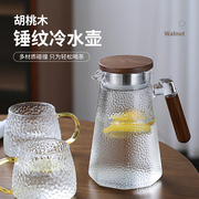 玻璃冷水壶耐高温大容量家用凉水杯储水瓶，冰箱凉水壶耐热防爆茶壶