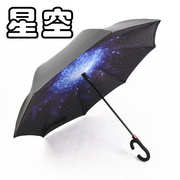 反向折叠雨伞超大双层反向伞免持长柄伞碳纤维反向自动汽车反向伞