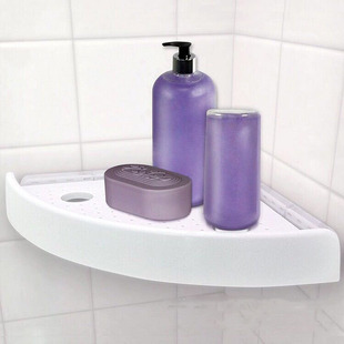 吸壁式置物架卫生间多功能三角置物架浴室免打孔转角吸盘收纳架