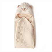乐桃有机棉婴儿，抱被睡袋宝宝睡袋，外出新生儿抱毯包被加厚秋冬
