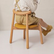 异果酱儿童椅学习椅儿童小椅子，可爱蒙氏实木椅宝宝小凳子木质座椅