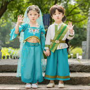 儿童少数民族风演出服春秋装，男童汉服三月三新中式表演服女童唐装