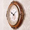 美式钟表静音挂钟客厅装饰创意表家用欧式复古时钟大气墙壁钟