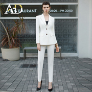 ad白色西装外套女2023秋冬职业装，套装高端商务律师经理工作服