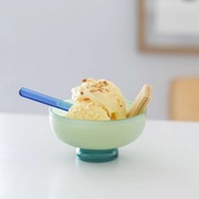 日本进口amabro彩色玻璃家用碗沙拉，甜品碗冰淇淋糖水碗布丁雪糕碗
