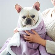 狗狗毛毯双层空调被加厚狗垫子，毛绒宠物毯子狗沙发垫防脏盖被四季