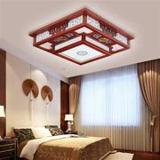 仿古中式灯具红木吸顶灯实木长方形客厅灯卧室餐厅方形灯饰中国风