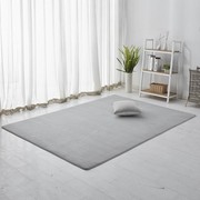 简约现代珊瑚绒地毯客厅茶几地垫，家用房间卧室床边满铺可爱可定制