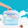 婴儿奶瓶收纳箱带盖防尘晾干燥架宝宝碗餐具收纳盒水杯隔离沥水架