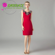 伴娘服女2020宴会中长款修身显瘦红色甜美晚礼服时尚性感礼服