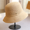 可折叠旅游沙滩帽遮阳凉帽，渔夫帽盆帽子拉菲草帽，女夏韩版防晒透气