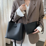韩版大包包女2020时尚手提子母，水桶包大容量高级感单肩斜挎包