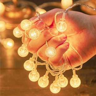 跨境LED圆球气泡球灯串 彩灯满天星婚庆串灯户外圣诞节日生日装饰