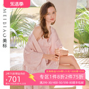 美标真丝睡袍两件套女夏100%桑，蚕丝睡衣19姆米重磅丝绸睡衣家居服