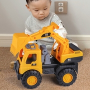 超大号挖掘机玩具车工程车，挖土机挖挖机勾机玩具儿童男孩大号汽车