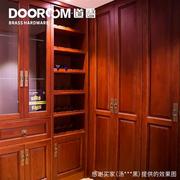 道鲁全铜现代新中式风格简约家具抽屉衣柜柜门把手中式方形拉手