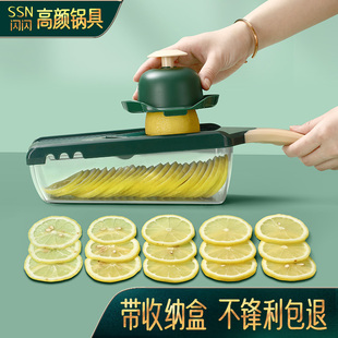 柠檬切片器专切柠檬神器家用水果，切片机切柠檬工具专用切柠檬板