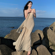 海边度假长裙高级氛围拍照女神穿搭大摆飘逸仙气套装仙女范沙滩裙