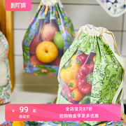阳春小镇果蔬厨房收纳袋可视结实耐用大容量挂袋手提透明环保袋子