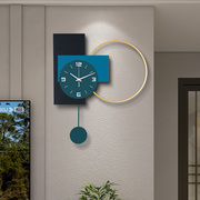挂钟客厅2024时尚艺术创意个性时钟餐厅简约大气挂墙静音钟表