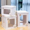 透明对开窗生日蛋糕盒子6/8/10/12寸单层双层加高烘焙包装盒
