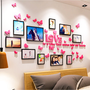 相框亚克力3d立体墙贴画客厅卧室沙发背景墙纸自粘浪漫温馨装饰画