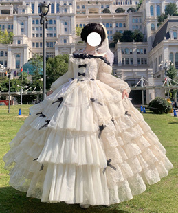 月光诀别诗尾款花嫁款lolita原创设计公主华丽成人礼服连衣裙