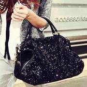 women Leopard messenger bag pu leather handbag bags 亮片女包