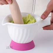 陶瓷研磨碗米糊生肉泥坚果蔬菜泥水果泥宝宝辅食工具手动果汁研磨