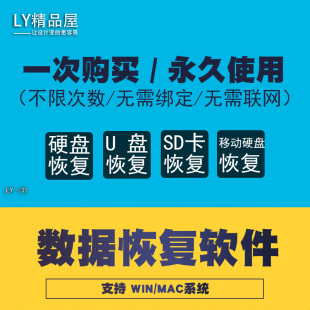 电脑移动硬盘数据恢复服务U盘维修优盘内存sd卡相机修复软件PCMAC