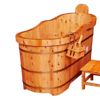 木质大桶香柏木洗澡桶成人浴桶泡澡木桶家用浴缸木质浴桶洗澡桶成