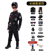 儿童警官服装警男童小军装春秋特警特种兵套装幼儿万圣节演出服装
