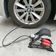 车载充气泵脚踏便携式打气筒汽车轮胎脚踩双缸小轿车用打气泵