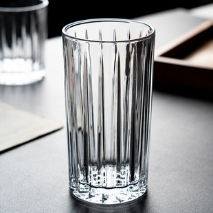 onlycook 高级感水晶玻璃水杯创意透明杯子牛奶杯 家用威士忌酒杯
