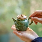 结晶釉小茶壶陶瓷小艺壶清新文艺，茶壶功夫茶具家用陶瓷泡茶壶单壶