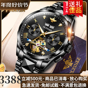 瑞士男士手表全自动机械表名表黑武士时尚防水大表盘男款十大