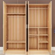 木质衣柜组装经济型简易实木简约多层多格家用大衣大号加宽收纳柜
