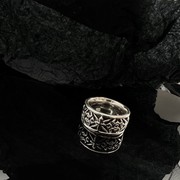 XIOW创意个性潮酷时尚米字花纹戒指原创复古设计情侣对戒